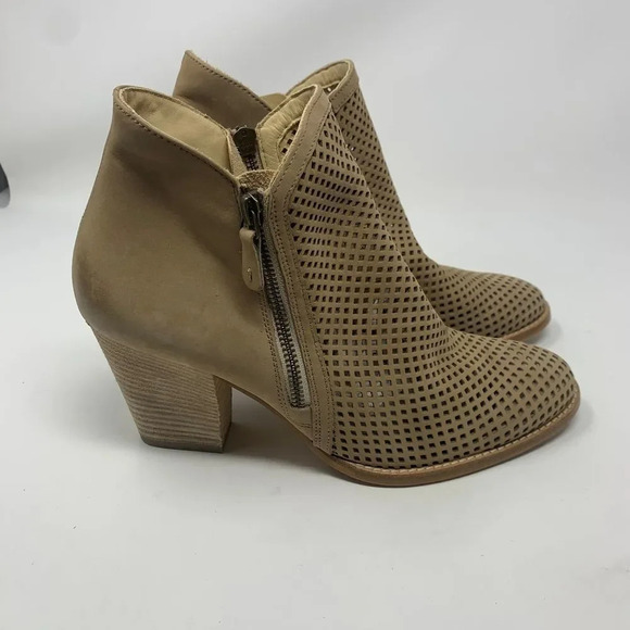 Paul Green Bonzai Perforated Bootie Sisal Nubuck Size 6.5/US 9 - Picture 7 of 11